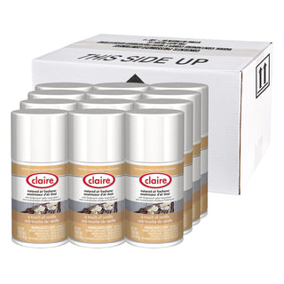 Claire Vanilla Metered Aerosol - Aerosol - 330 Sq. ft. - 10 fl oz (0.3 quart) - Vanilla - 30 Day - 12 / Pack