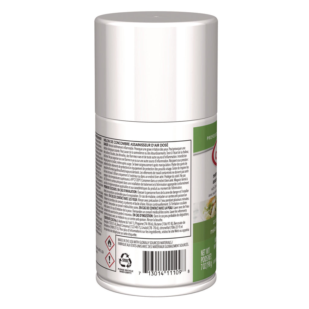 Claire Metered Air Freshener with Ordenone - Aerosol - 6000 ft - 7 fl oz (0.2 quart) - Cucumber Melon - 30 Day - 1 Each - Odor Neutralizer