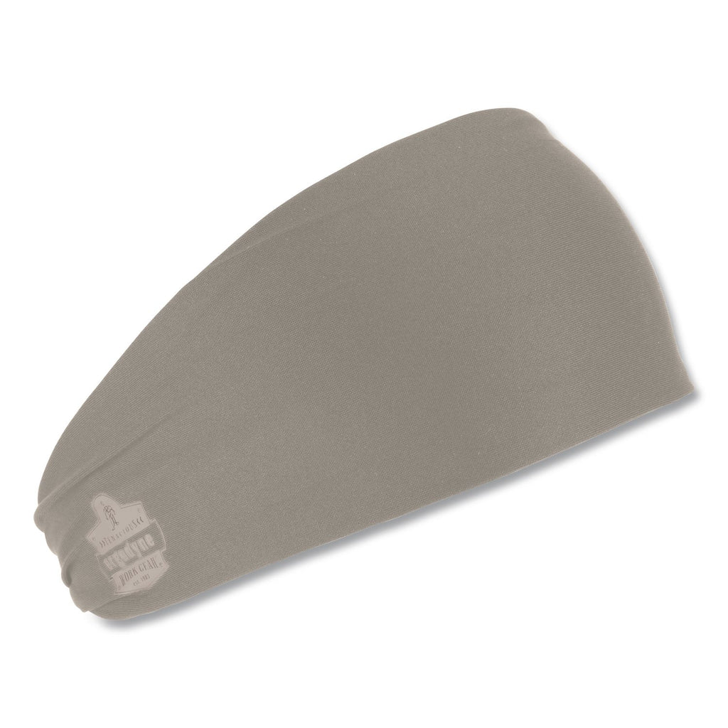 Chill-Its 6634 Performance Knit Cooling Headband, Polyester/Spandex, One Size Fits Most, Gray