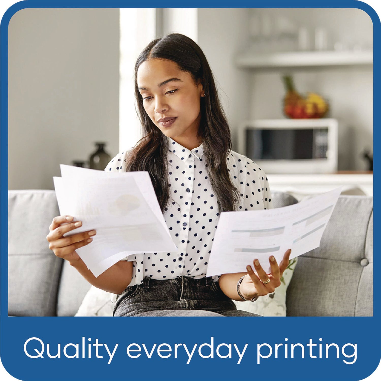 High-Bright Multipurpose Paper, 20 lb Bond Weight, 8.5 x 11, White, 500 Sheets/Ream, 10 Reams/Carton, 40 Cartons/Pallet