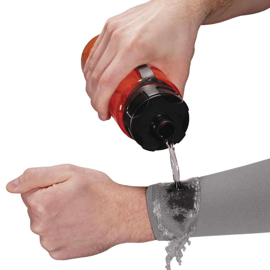 Chill-Its 6690 Performance Knit Cooling Arm Sleeve, Polyester/Spandex, Medium, Gray, Pair