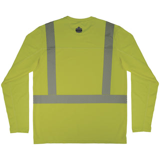 Chill-Its 6688 Cooling Hi-Vis Sun Shirt with UV Protection - Type R, Class 2, L, Lime, Each