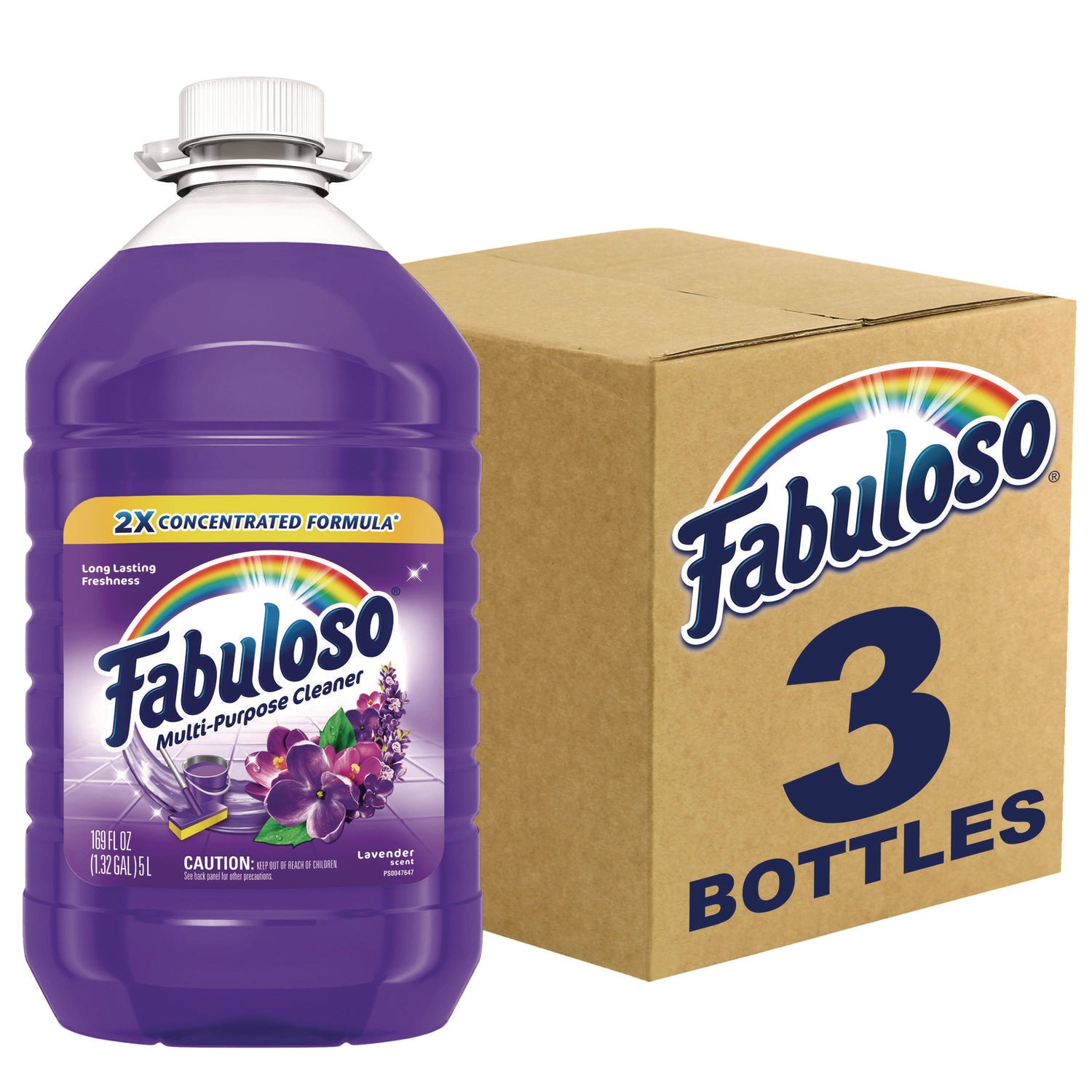 Multi-use Cleaner, Lavender Scent, 169 oz Bottle, 3/Carton - 1