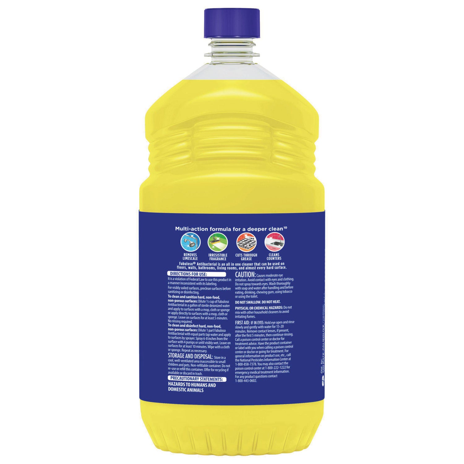 Antibacterial Multi-Purpose Cleaner, Sparkling Citrus Scent, 48 oz Bottle, 6/Carton - 3