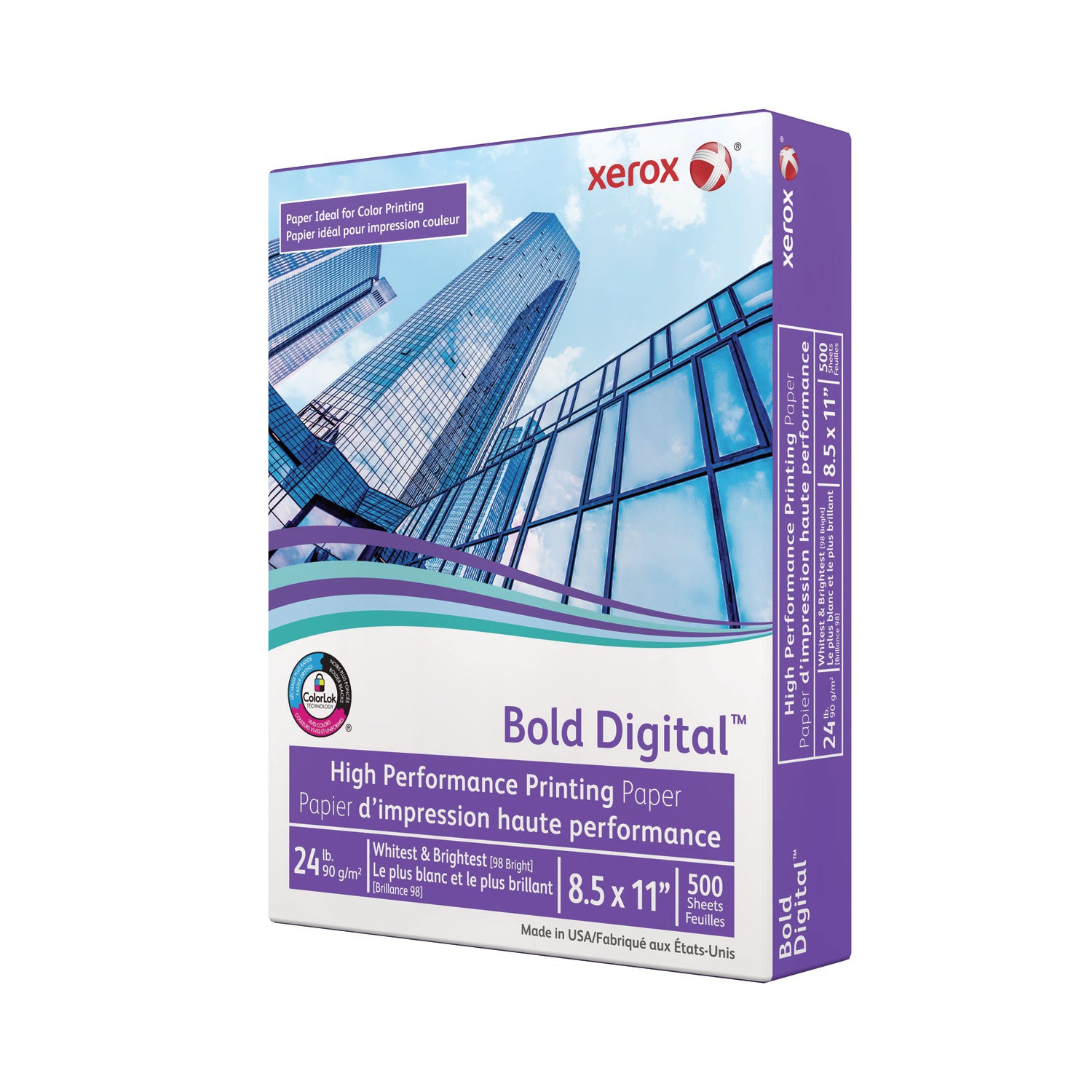 Bold Digital Printing Paper, 98 Bright, 24 lb Bond Weight, 8.5 x 11, White, 500/Ream