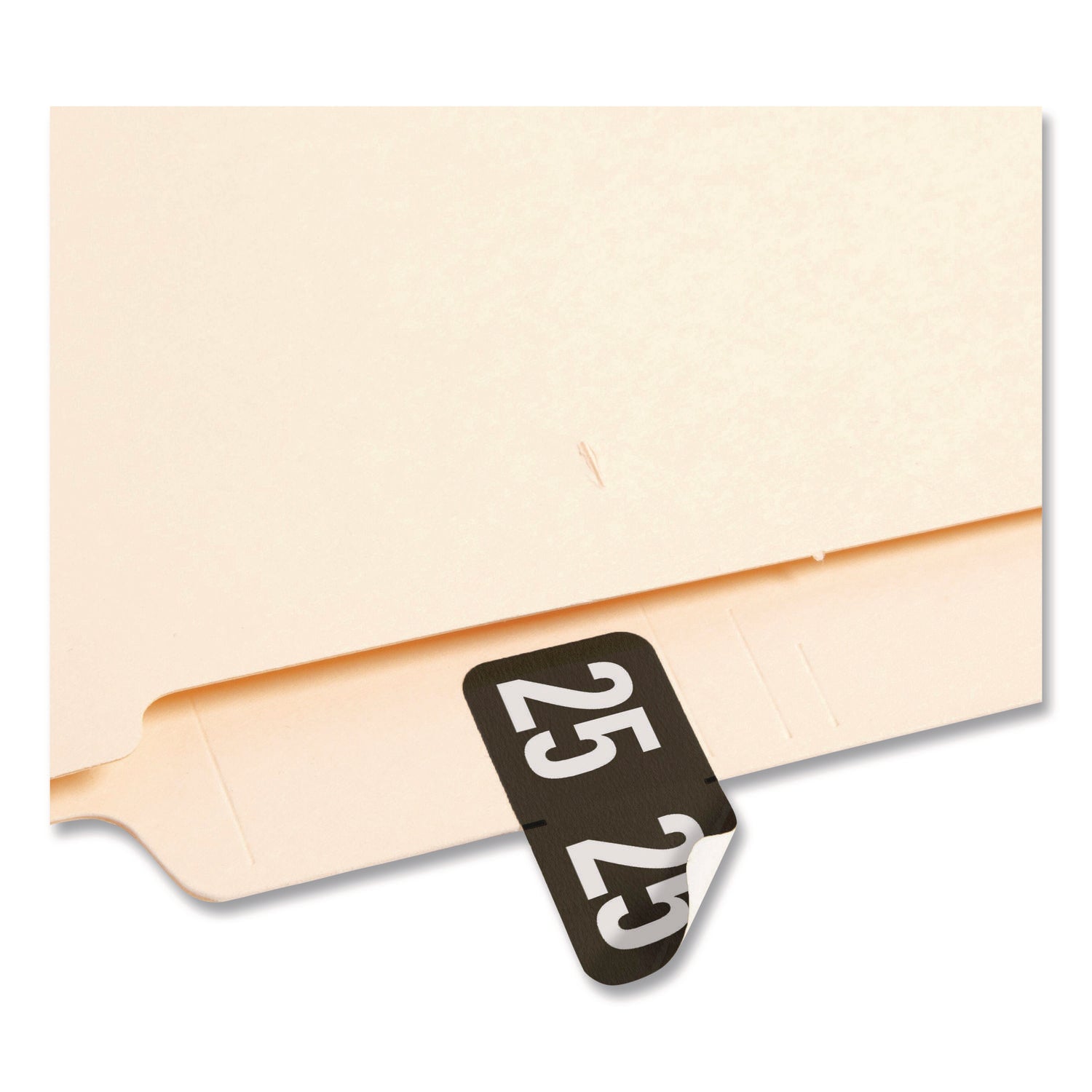 Smead ETYJ Color-Coded Year Labels - 3/4" Height x 1 1/2" Width - Black - 500 / Roll - 1 Roll