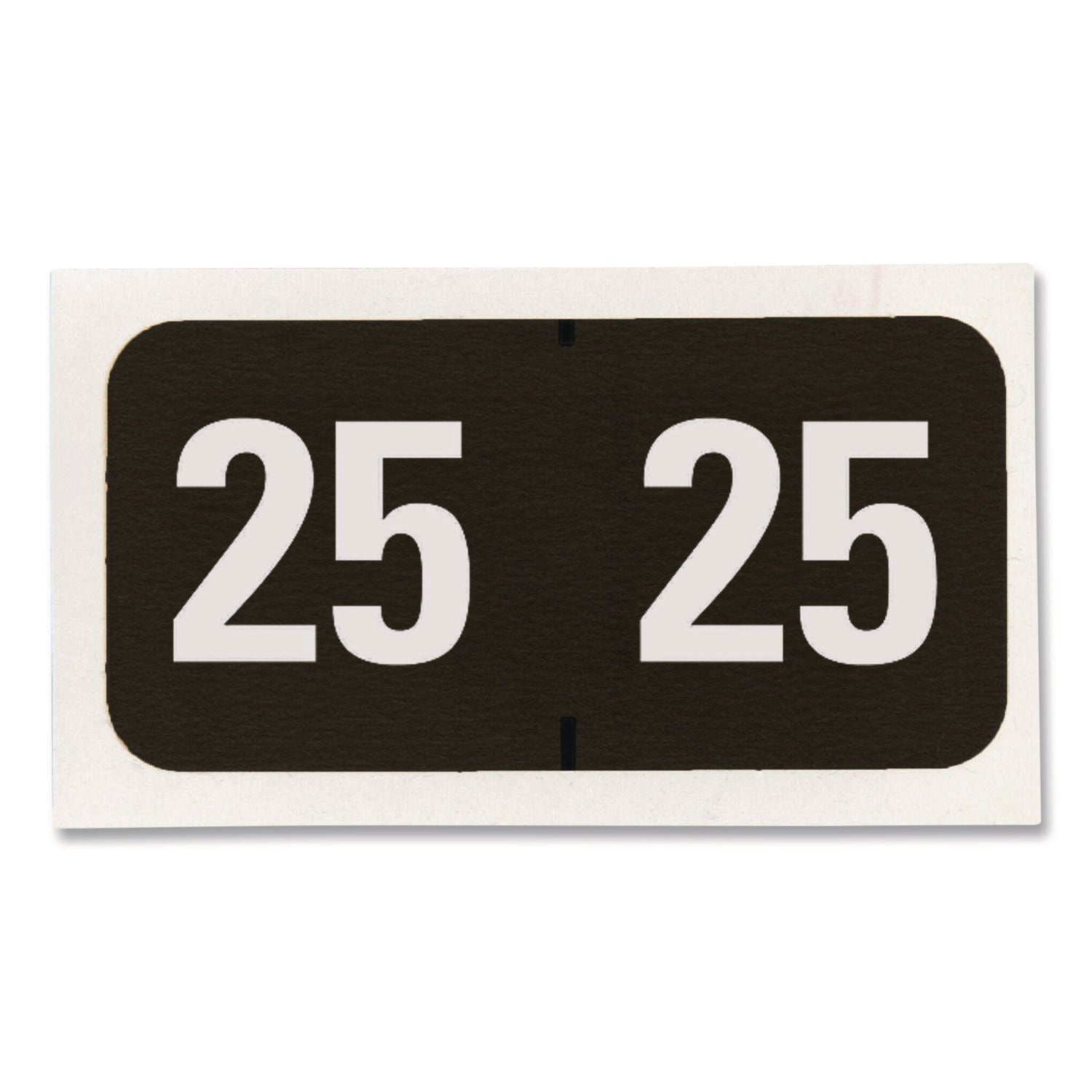 Smead ETYJ Color-Coded Year Labels - 3/4" Height x 1 1/2" Width - Black - 500 / Roll - 1 Roll