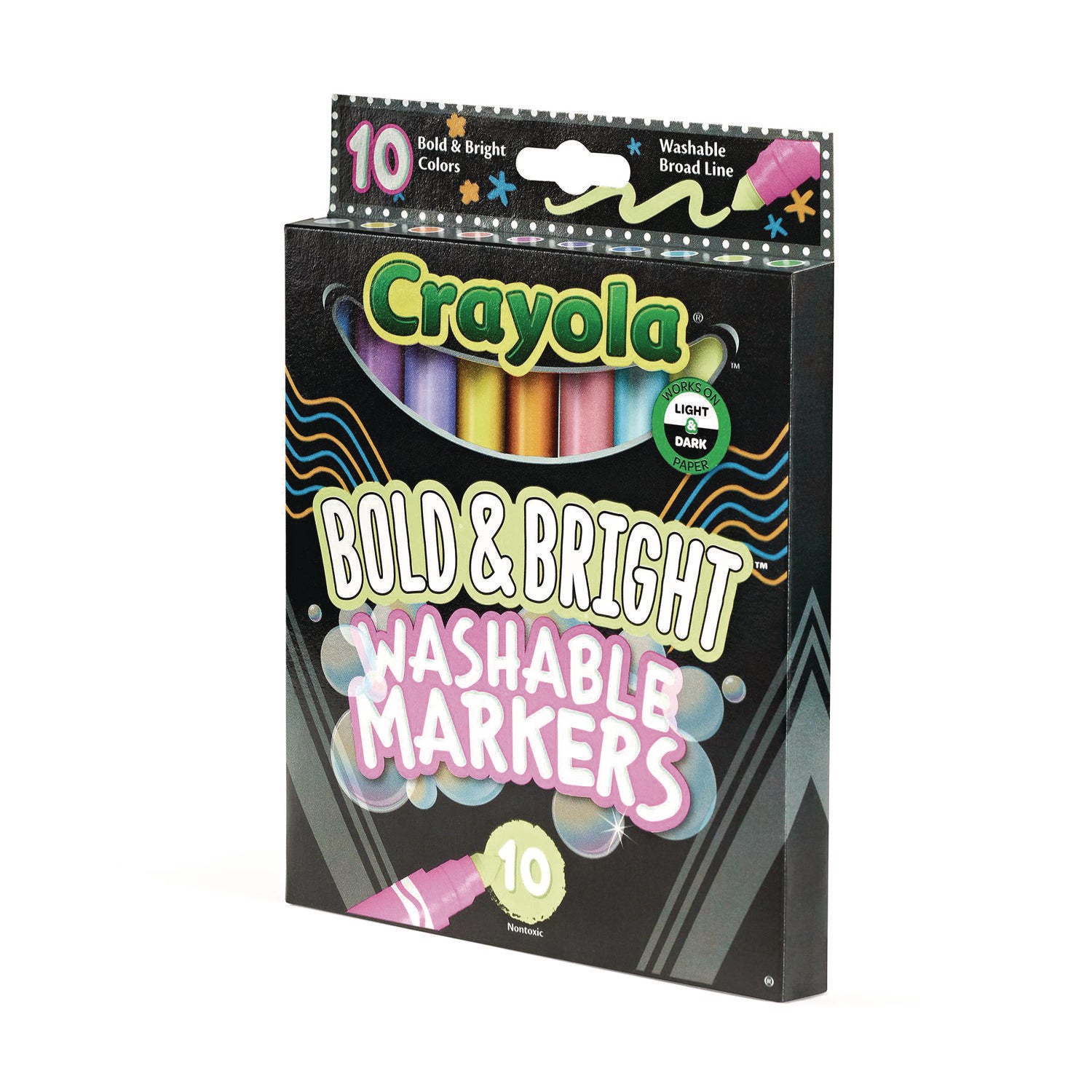 Crayola Bright/Bold Broad Line Markers - Broad Marker Point - Assorted Pack - 2