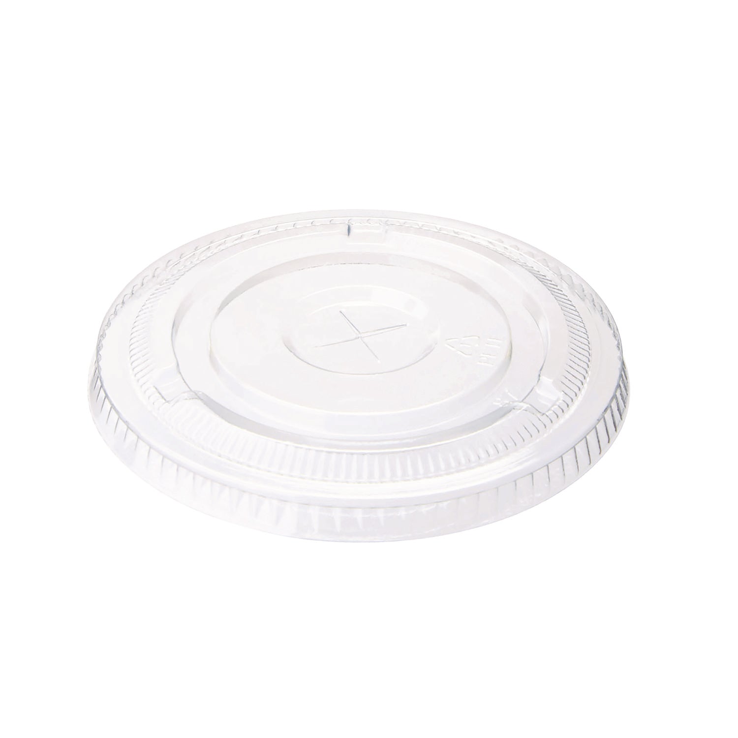 Cold Drink Cup Lids, Fits 16 oz Plastic Cold Cups, Clear, 100/Sleeve, 10 Sleeves/Carton - 1