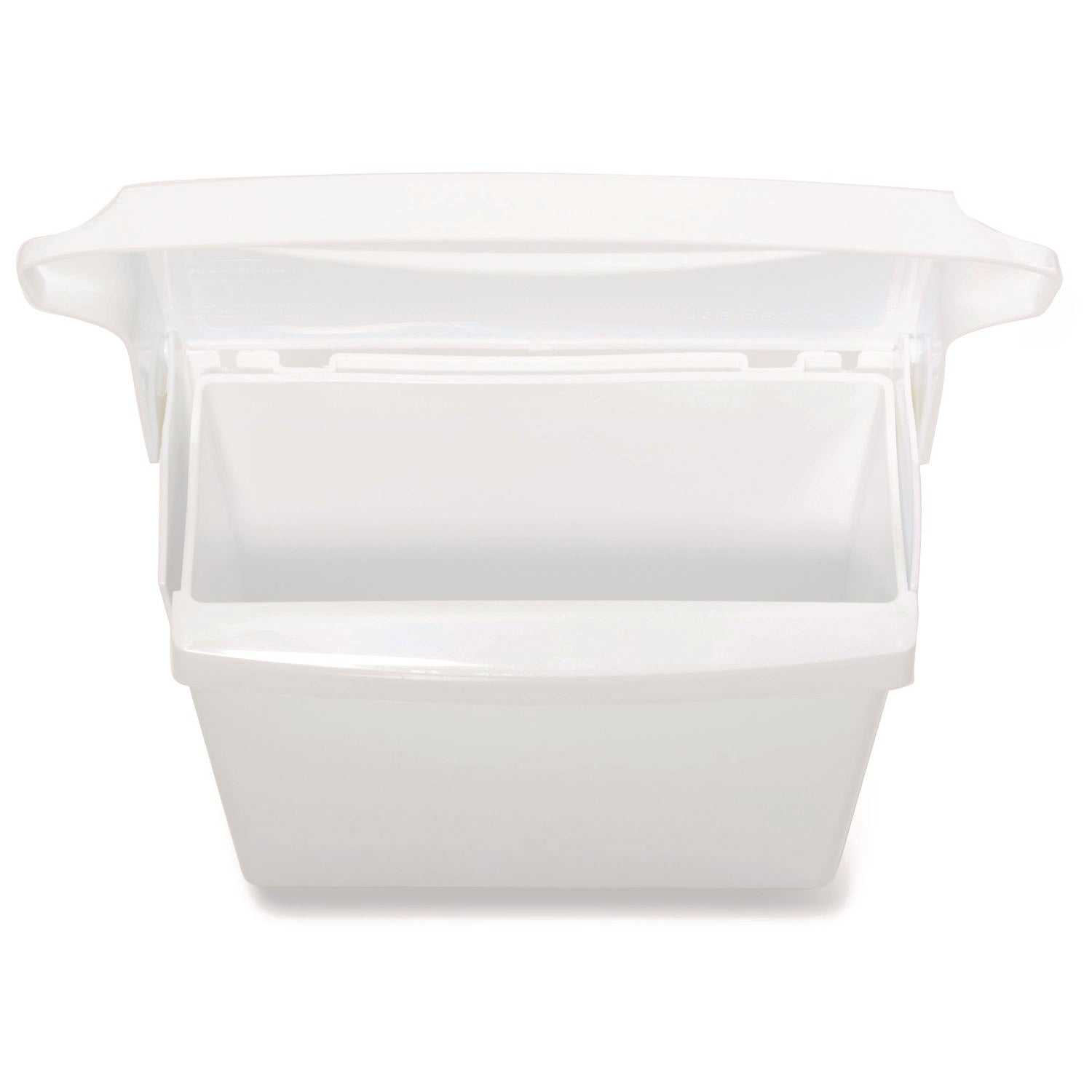 Sanitary Napkin Receptacle with Rigid Liner, Plastic, White
