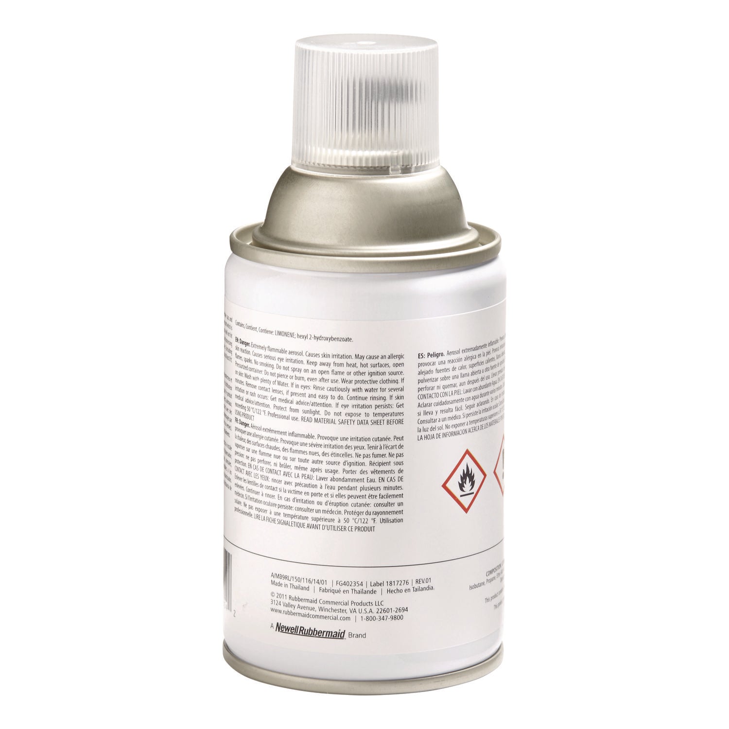 TC Microburst 9000 Air Freshener Refill, Linen Fresh, 5.3 oz Aerosol Spray, 4/Carton - 4