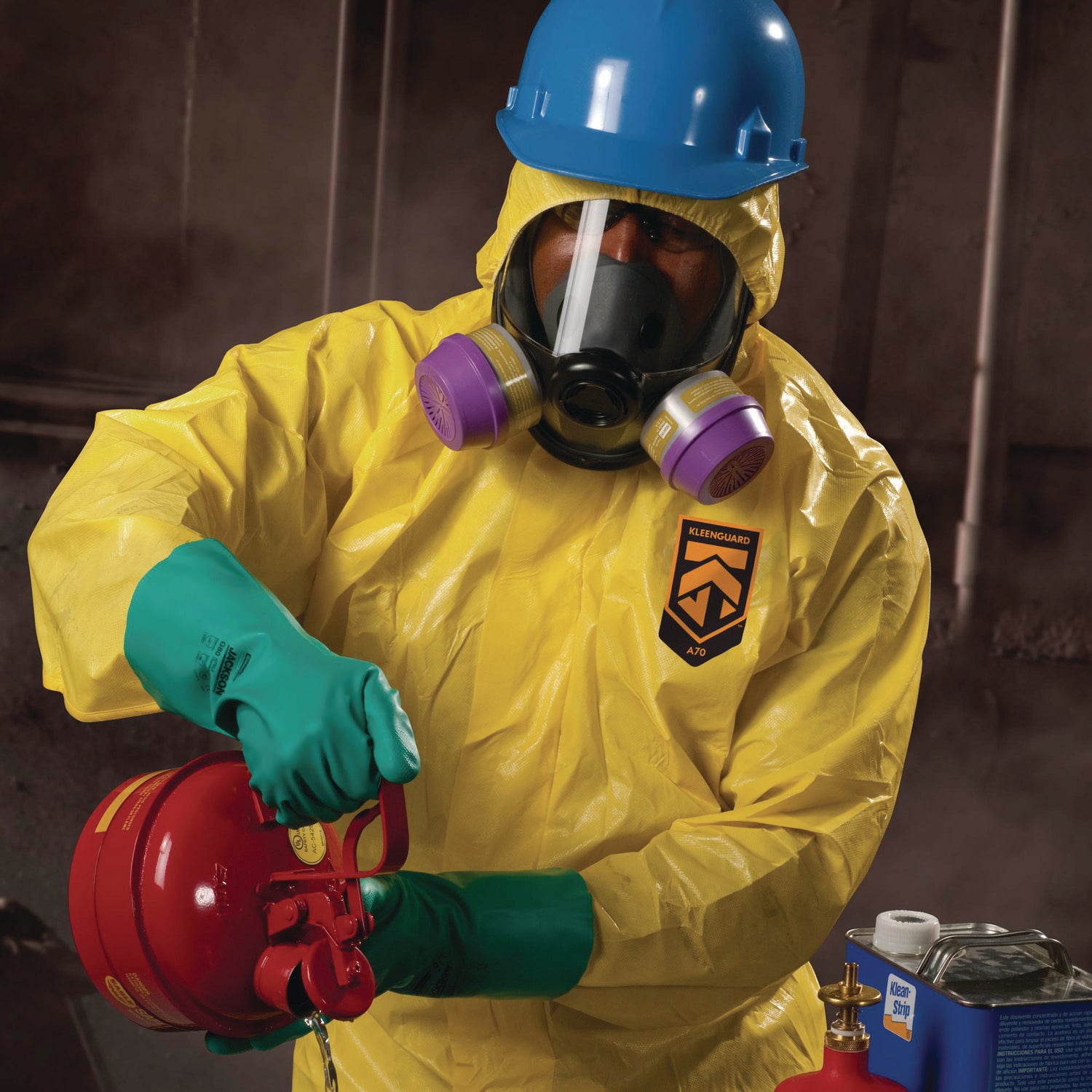 Klngrd A70 Chem Spry Cvrall 2Xl W/Hood Yel 12