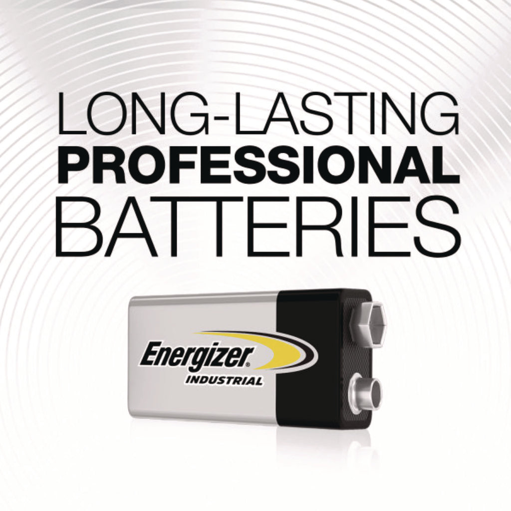 Industrial Alkaline 9V Batteries, 12/Box