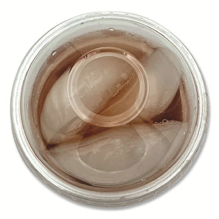 PET Cold Cup Dome Lids, Fits 9 oz to 10 oz PET Cups, Clear, 100/Pack