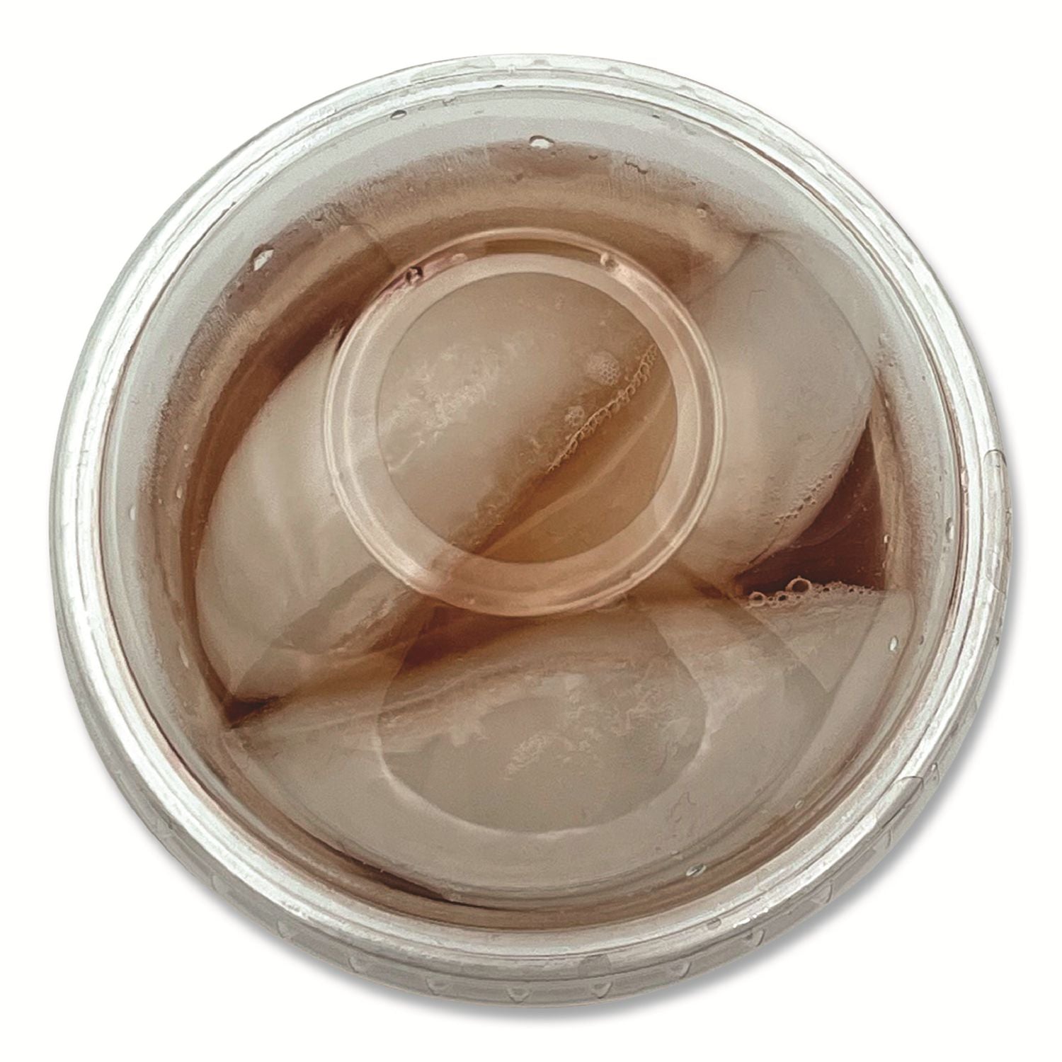PET Cold Cup Dome Lids, Fits 9 oz to 10 oz PET Cups, Clear, 100/Pack