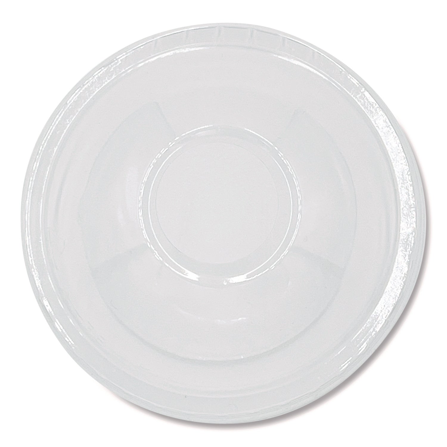 PET Cold Cup Dome Lids, Fits 9 oz to 10 oz PET Cups, Clear, 100/Pack
