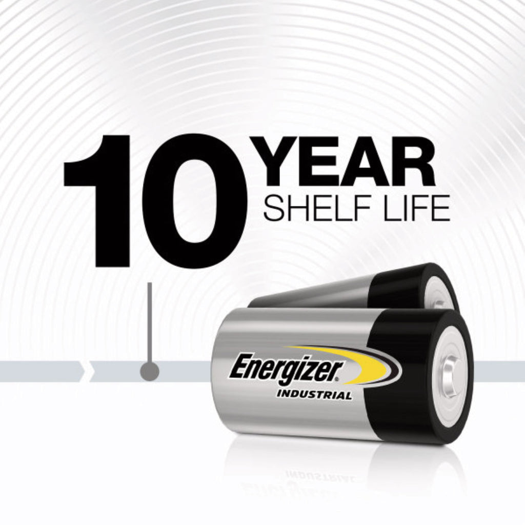 Industrial Alkaline D Batteries, 1.5 V, 12/Box