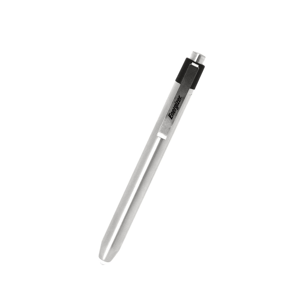 LED Pen Light, 2 AAA Batteries (Included), Silver/Black - 4