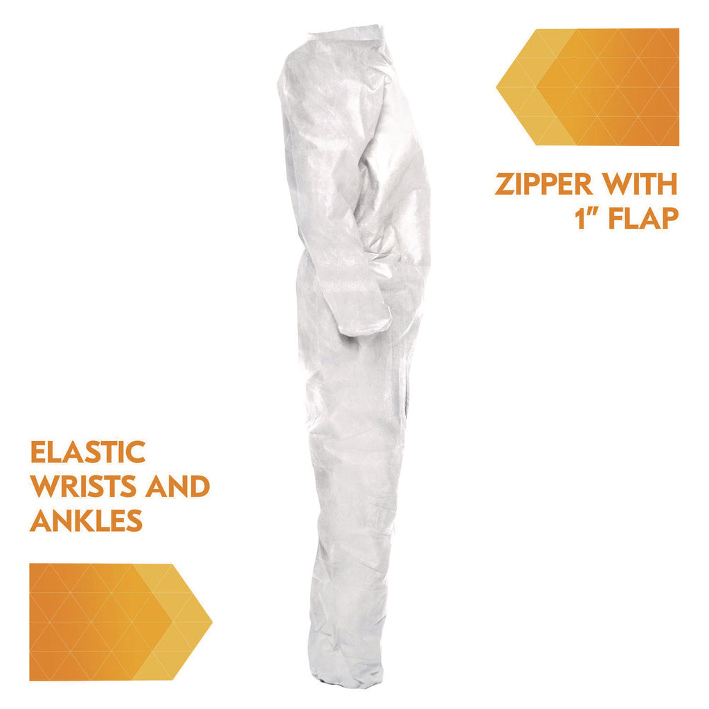 Klngrd A20 Brthbl Cvrall 4Xl Zip/Elas Whi 20 - 4