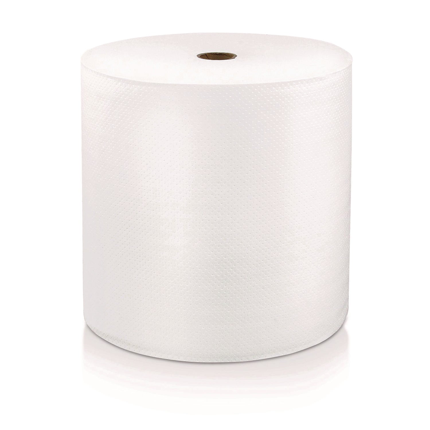 LoCor Hardwound Roll Towels - 1 Ply - 8" x 1000 ft - Bright White - Fiber - Eco-friendly, Soft, Absorbent, Strong - For Hand - 6 / Carton - 1