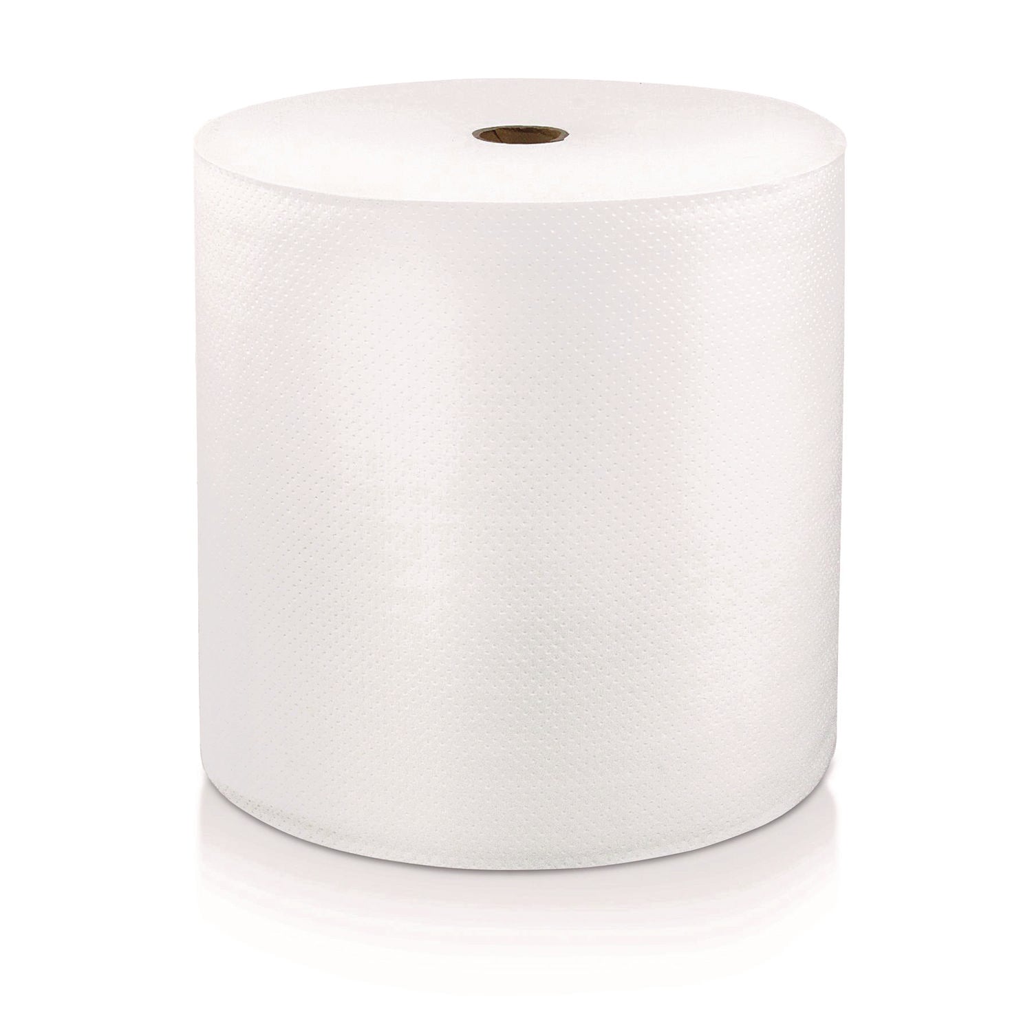 LoCor Hardwound Roll Towels - 1 Ply - 8" x 1000 ft - Bright White - Fiber - Eco-friendly, Soft, Absorbent, Strong - For Hand - 6 / Carton
