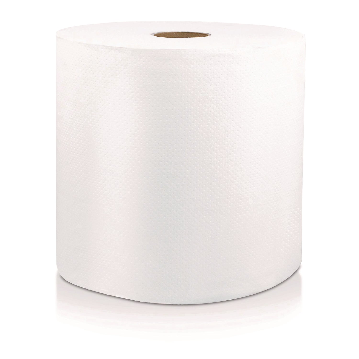 Livi Solaris Paper Hardwound Paper Towels - 1 Ply - 8" x 800 ft - White - Virgin Fiber - Embossed, Absorbent, Durable - For Hand - 6 / Carton