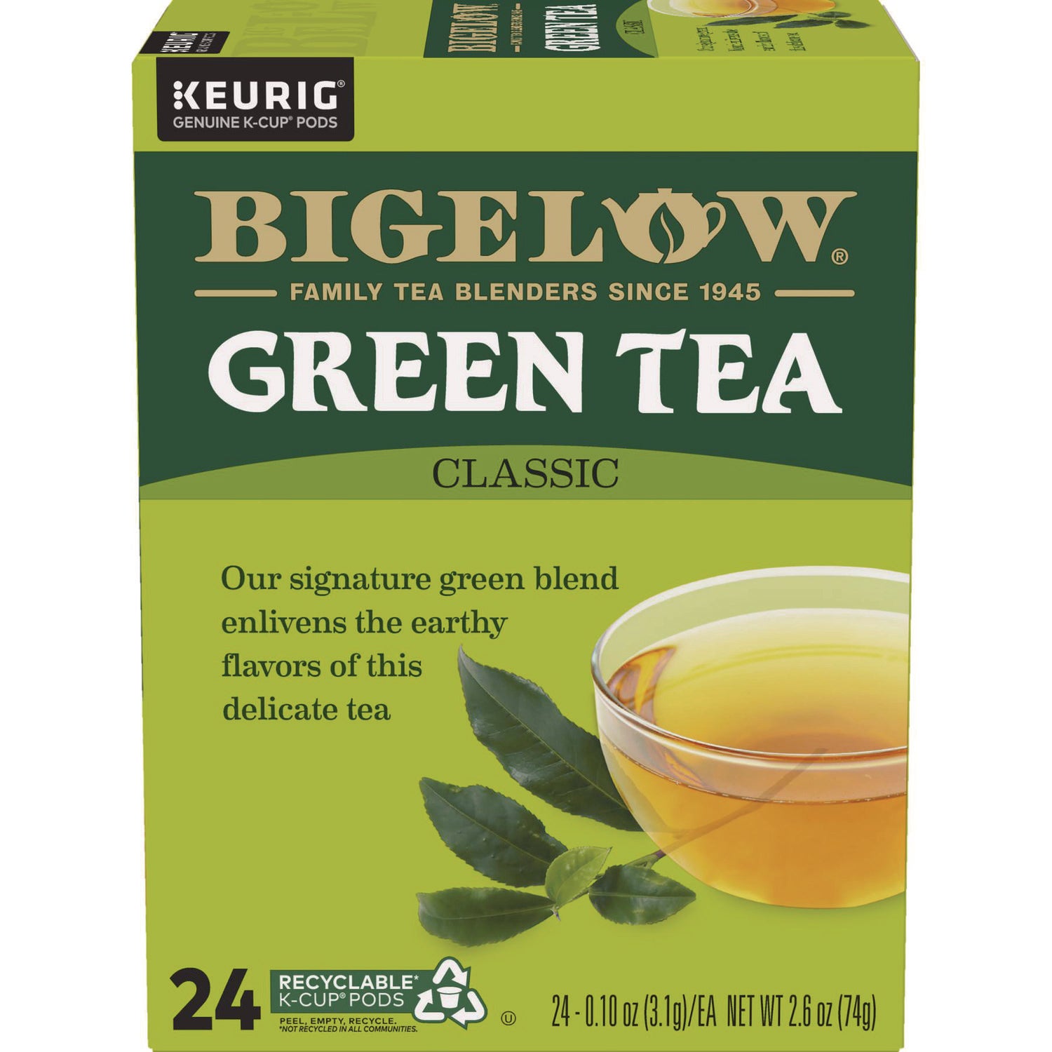 Green Tea K-Cup Pack, 24/Box - 1