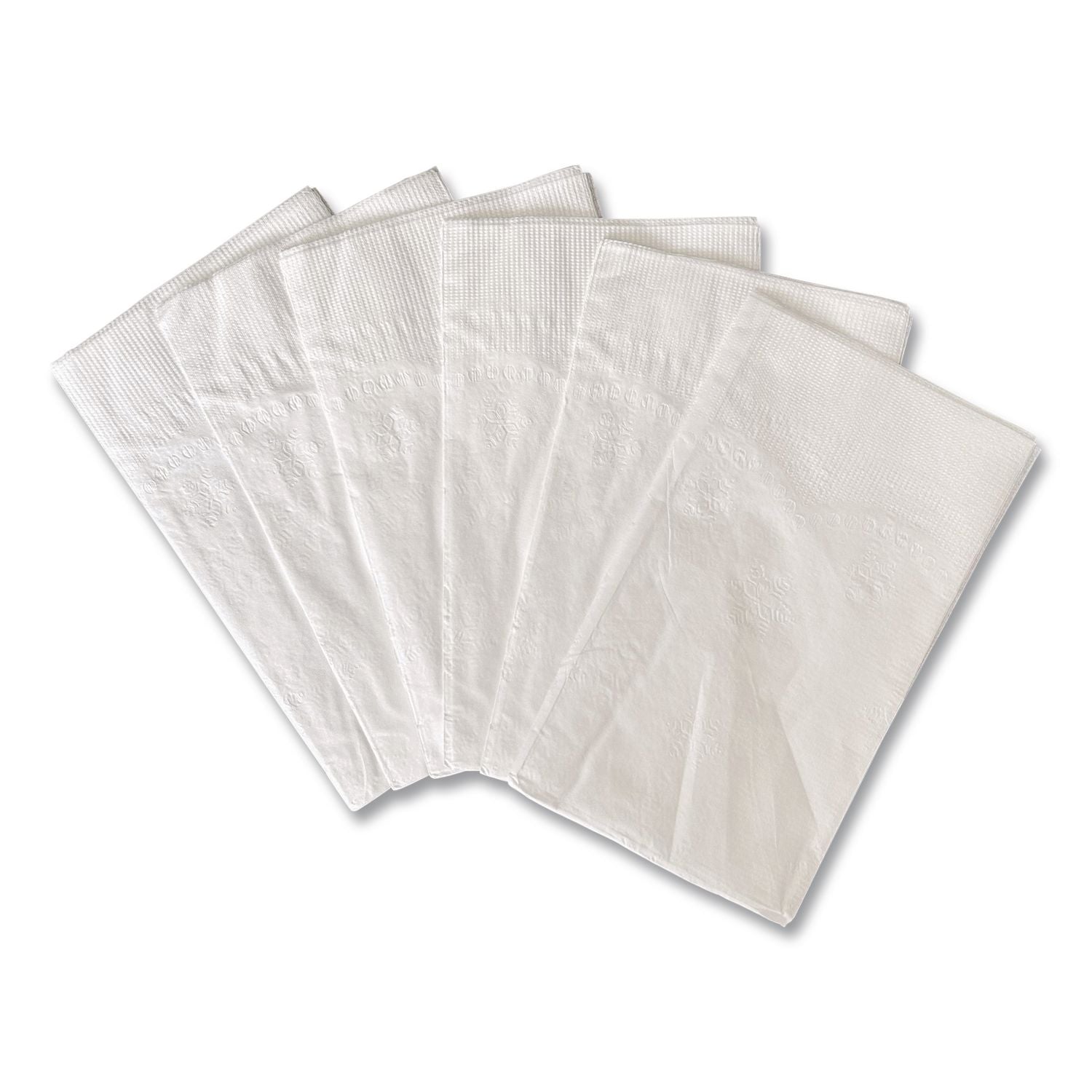 Dinner Napkins, 2-Ply, 14.5"W x 16.5"D, White, 150/Pack, 20 Packs/Carton