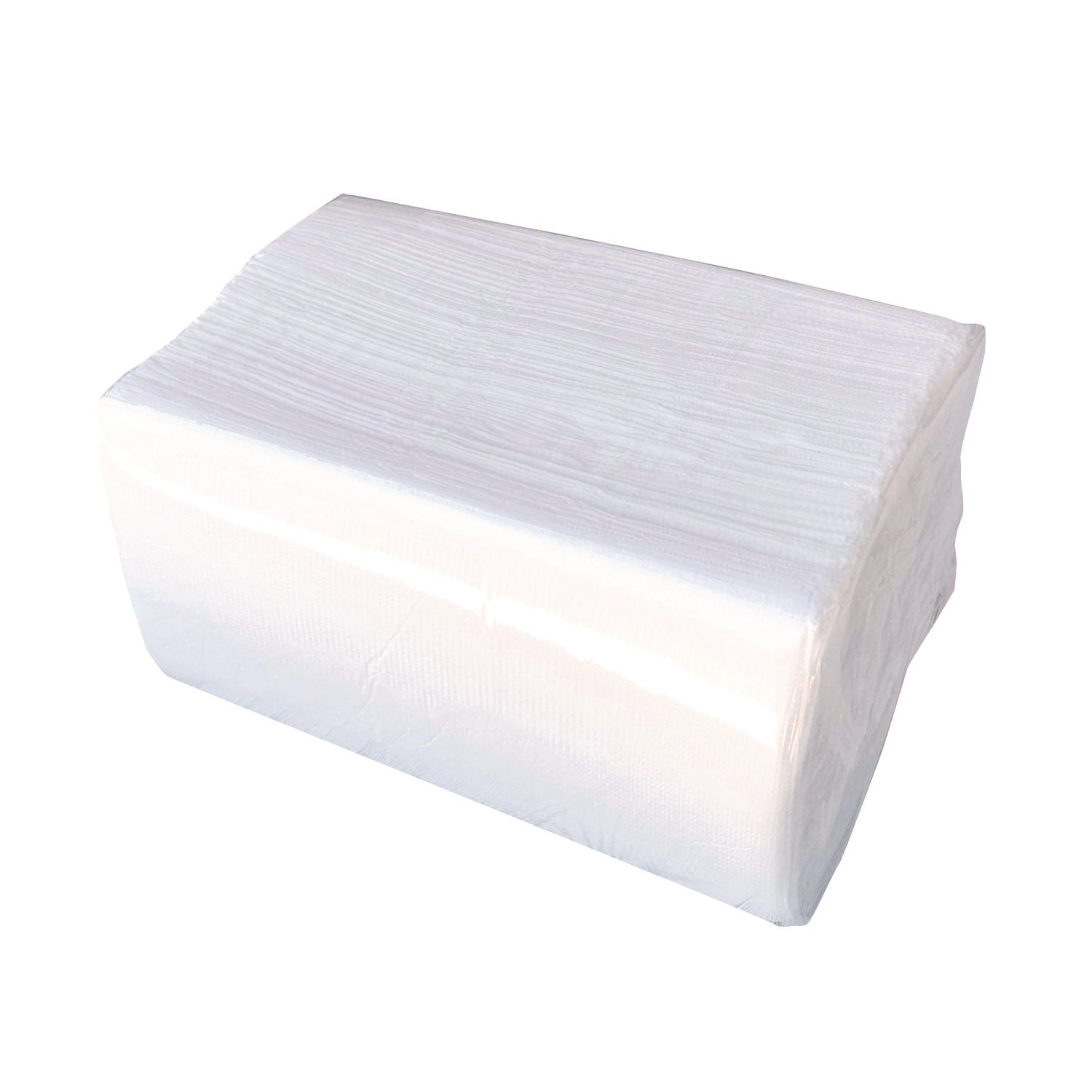 Dinner Napkins, 2-Ply, 14.5"W x 16.5"D, White, 150/Pack, 20 Packs/Carton - 3