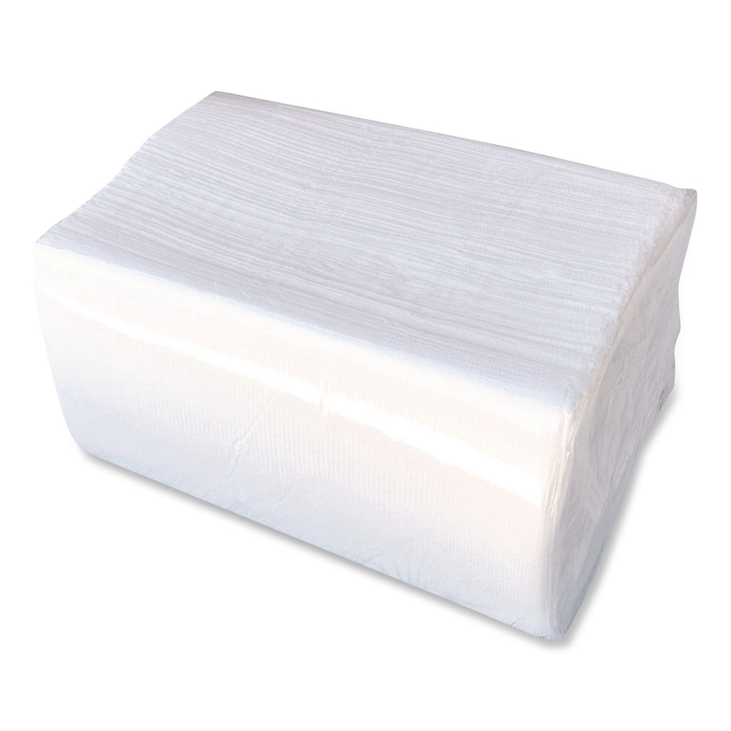Dinner Napkins, 2-Ply, 14.5"W x 16.5"D, White, 150/Pack, 20 Packs/Carton