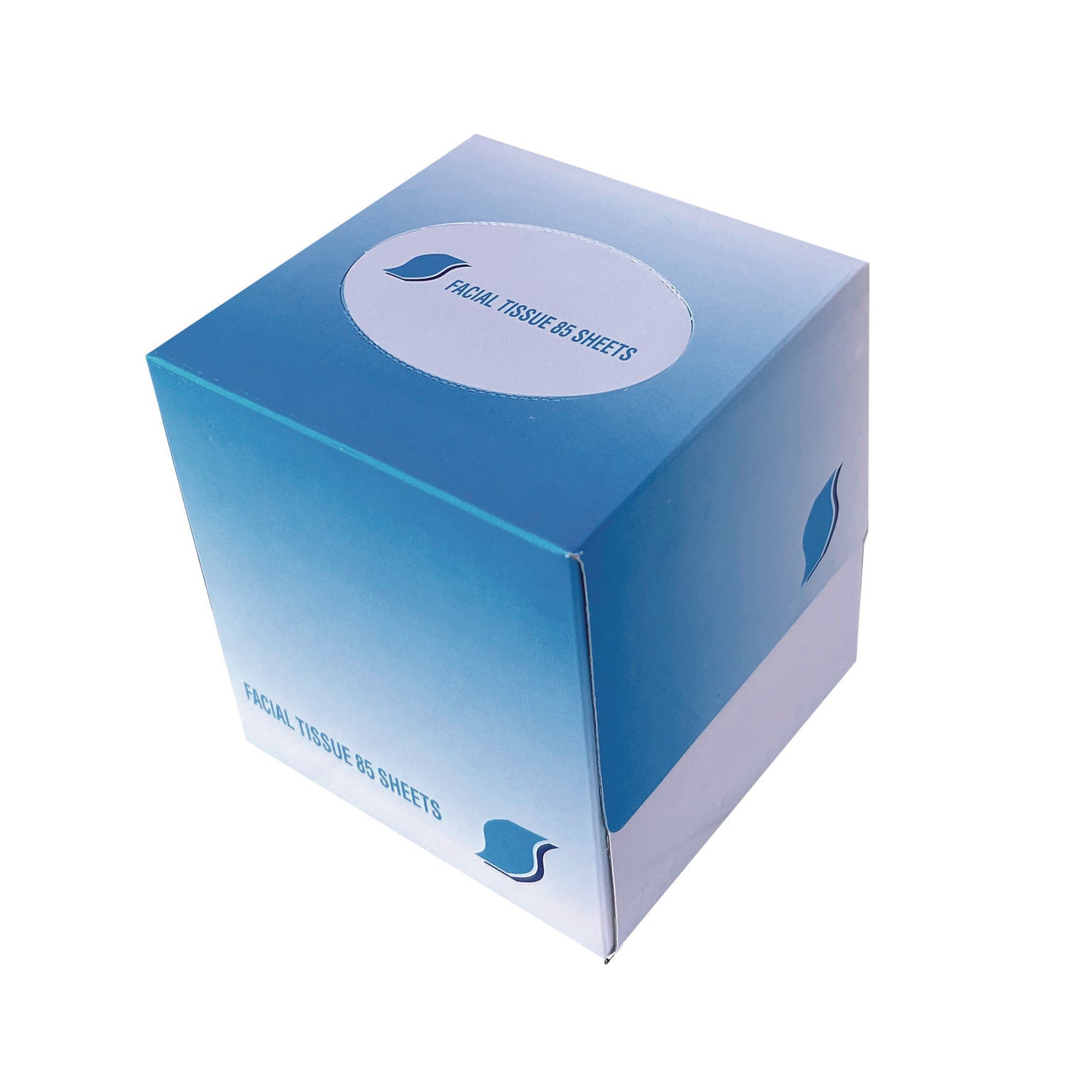 Facial Tissue Cube Box, 2-Ply, White, 85 Sheets/Box, 36 Boxes/Carton - 1