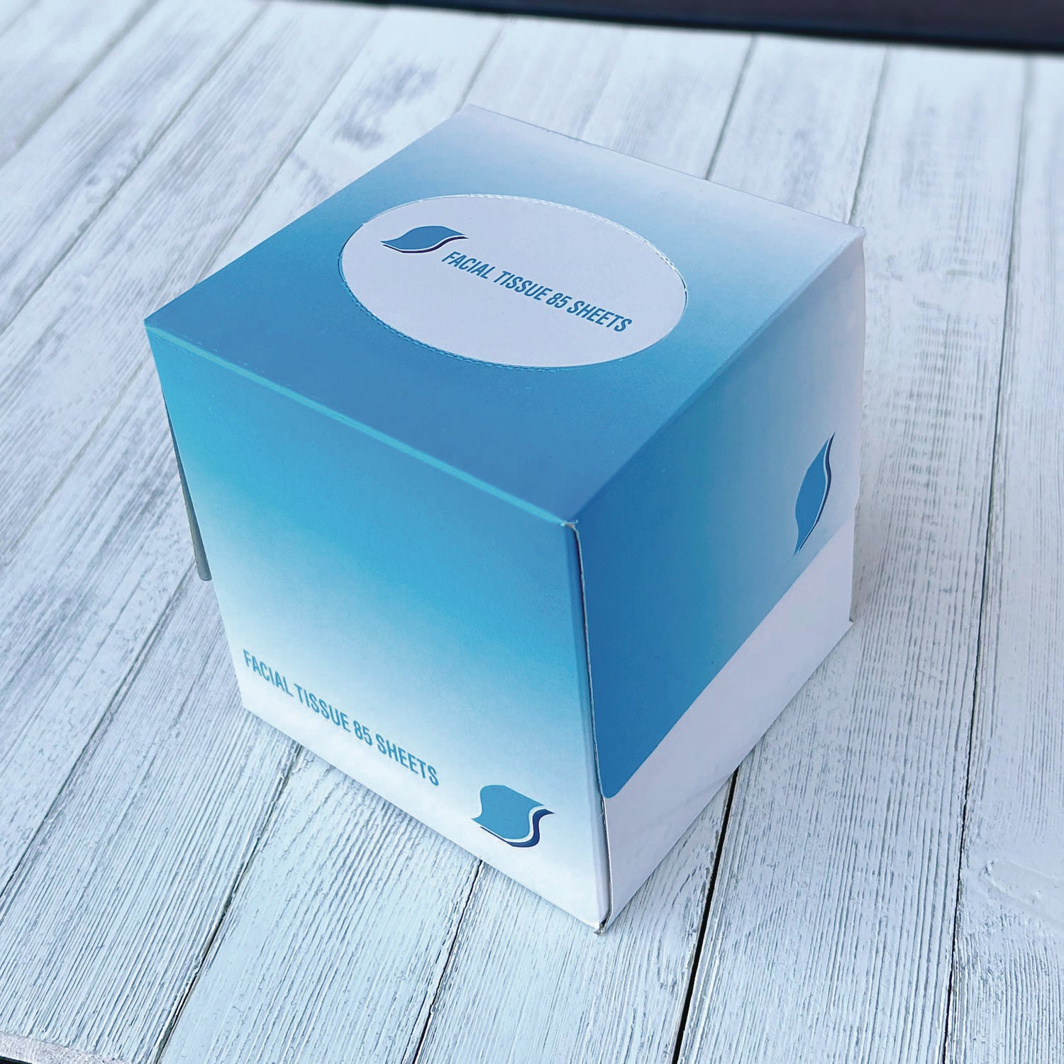 Facial Tissue Cube Box, 2-Ply, White, 85 Sheets/Box, 36 Boxes/Carton