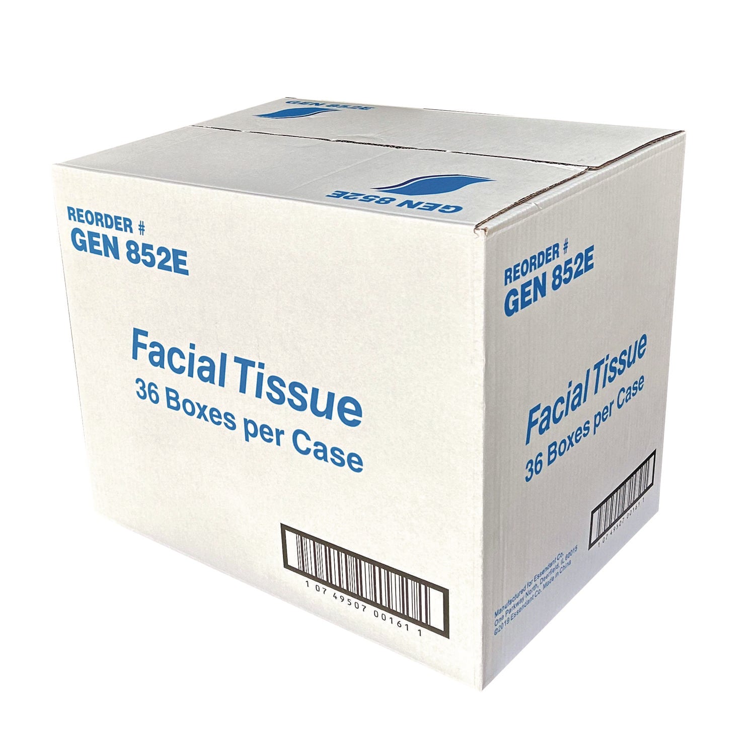 Facial Tissue Cube Box, 2-Ply, White, 85 Sheets/Box, 36 Boxes/Carton - 6