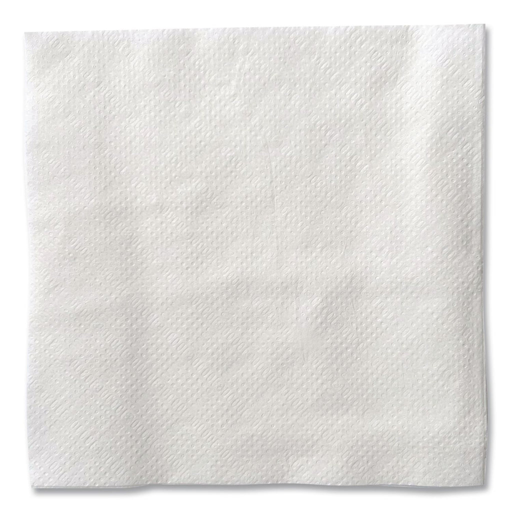 Cocktail Napkins, 1-Ply, 9w x 9d, White, 500/Pack, 8 Packs/Carton