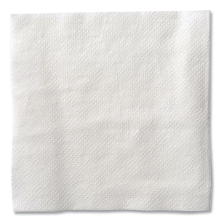 Cocktail Napkins, 1-Ply, 9w x 9d, White, 500/Pack, 8 Packs/Carton
