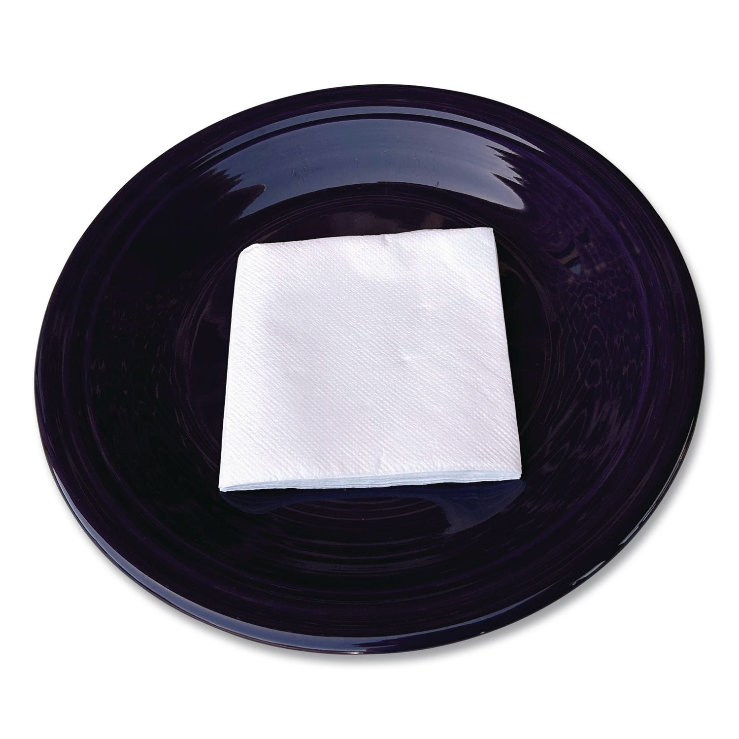Cocktail Napkins, 1-Ply, 9w x 9d, White, 500/Pack, 8 Packs/Carton