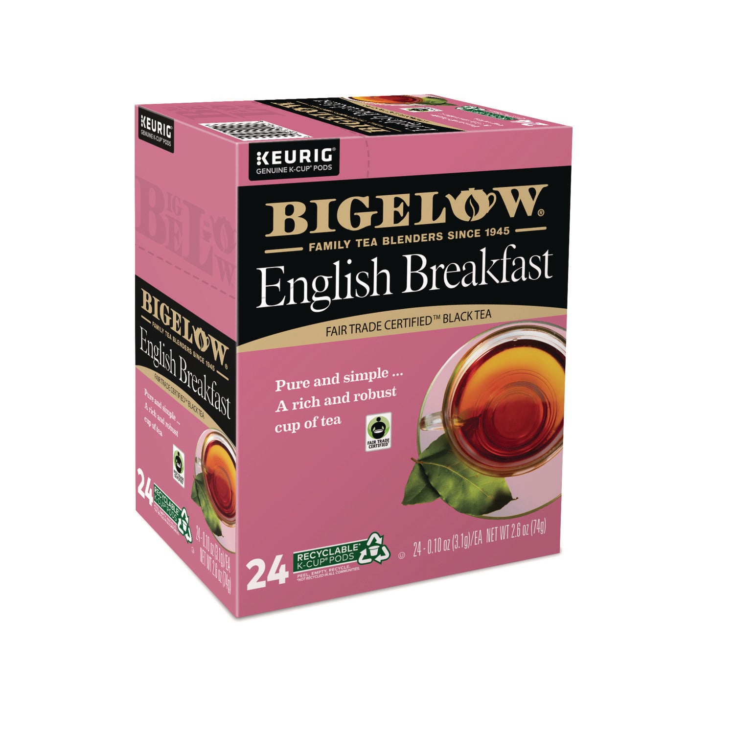 English Breakfast Tea K-Cups Pack, 24/Box - 2