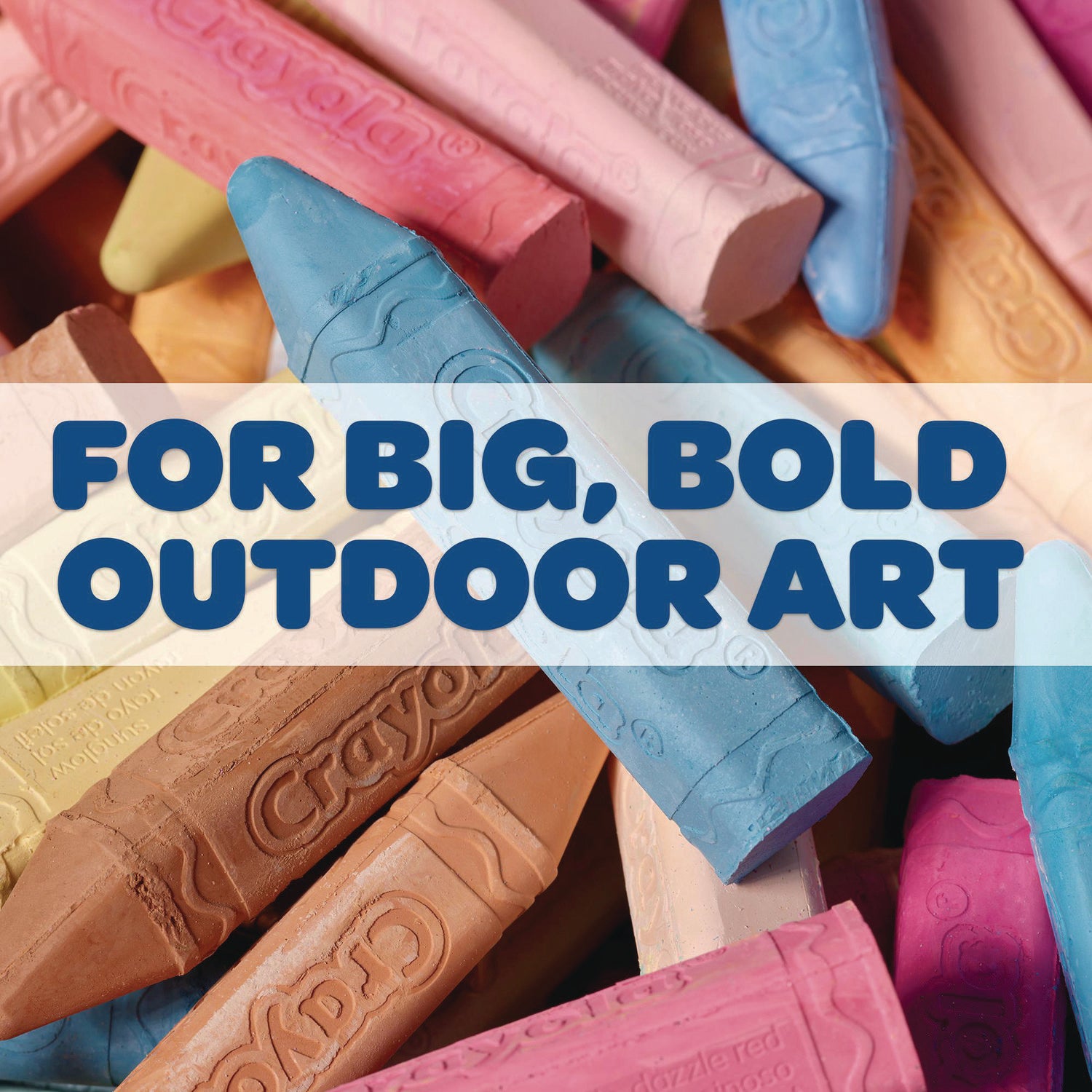 Crayola Washable Sidewalk Chalk - 4" Length - Assorted - 24 / Box - 3