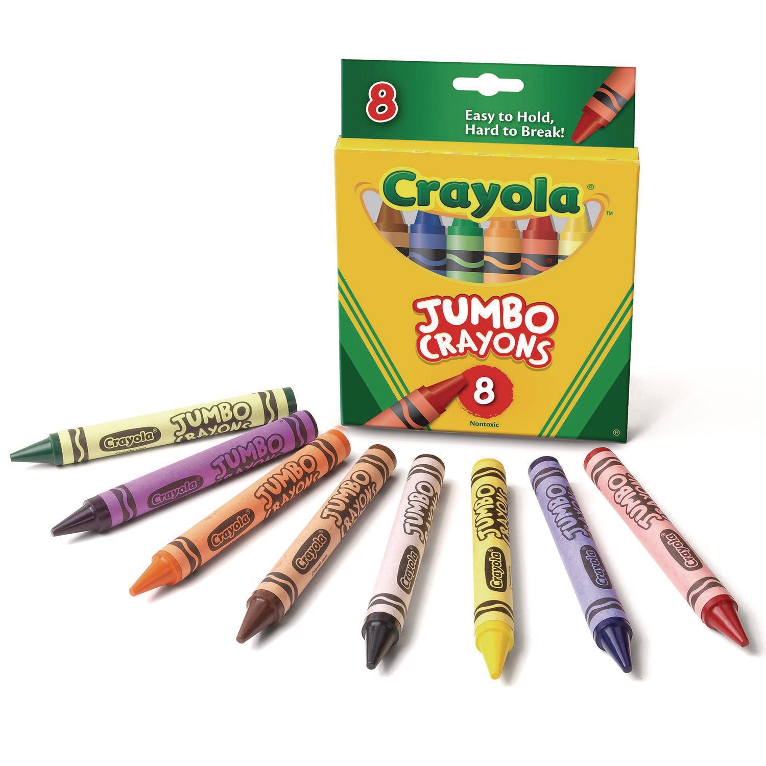 Jumbo Crayons, Assorted Colors, 8/Box - 5