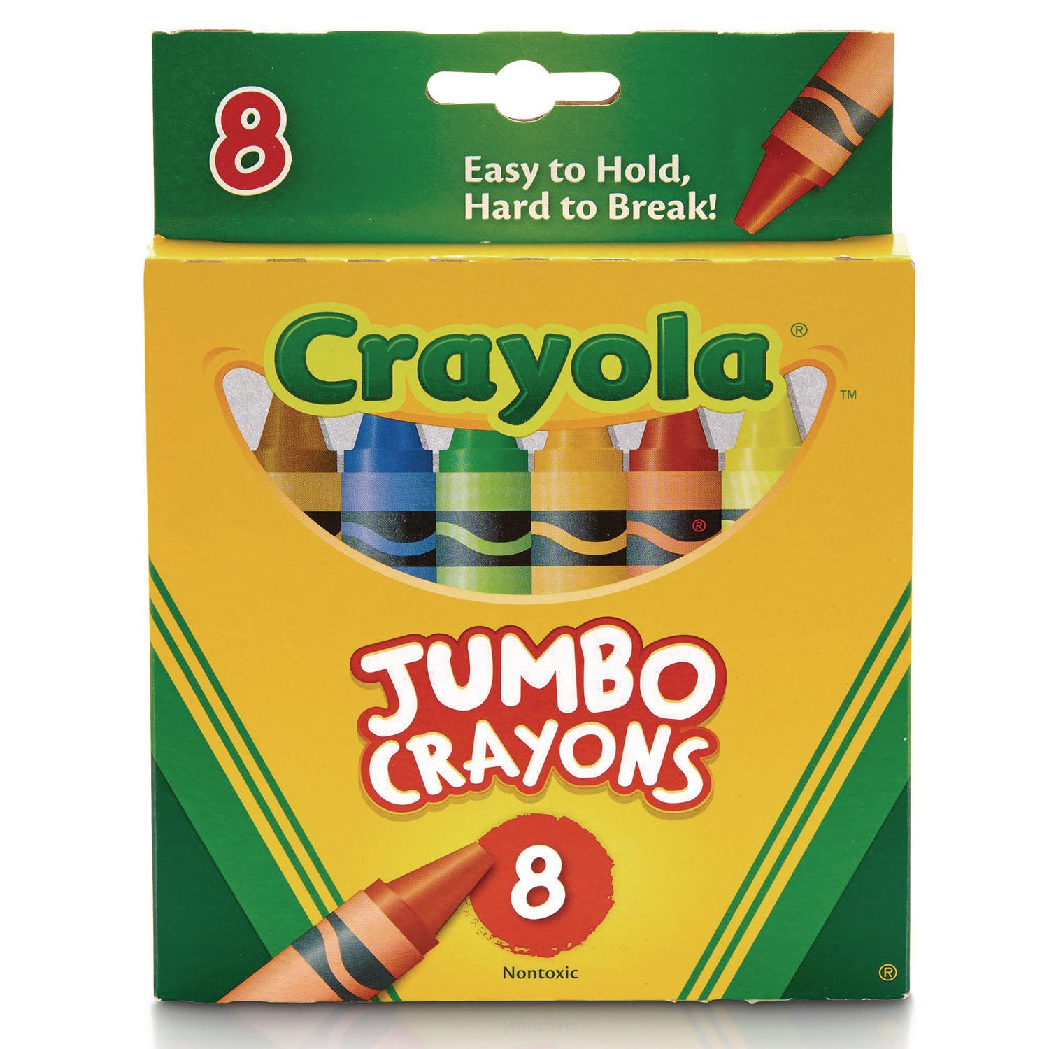 Jumbo Crayons, Assorted Colors, 8/Box - 1