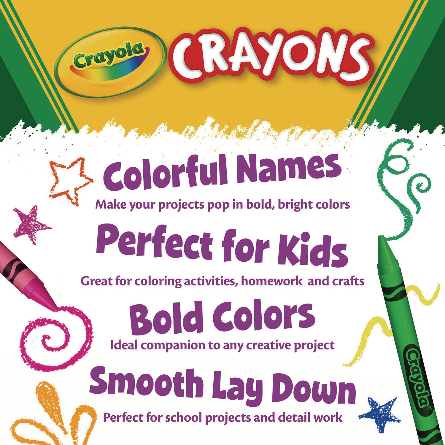 Jumbo Crayons, Assorted, 16/Box - 6