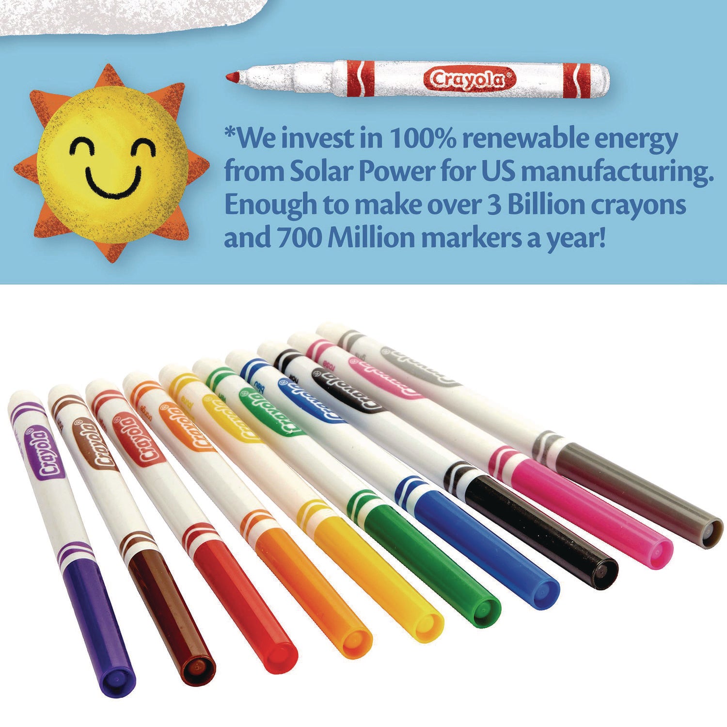 NON-WASHABLE MARKER, FINE BULLET TIP, ASSORTED CLASSIC COLORS, 10/PACK