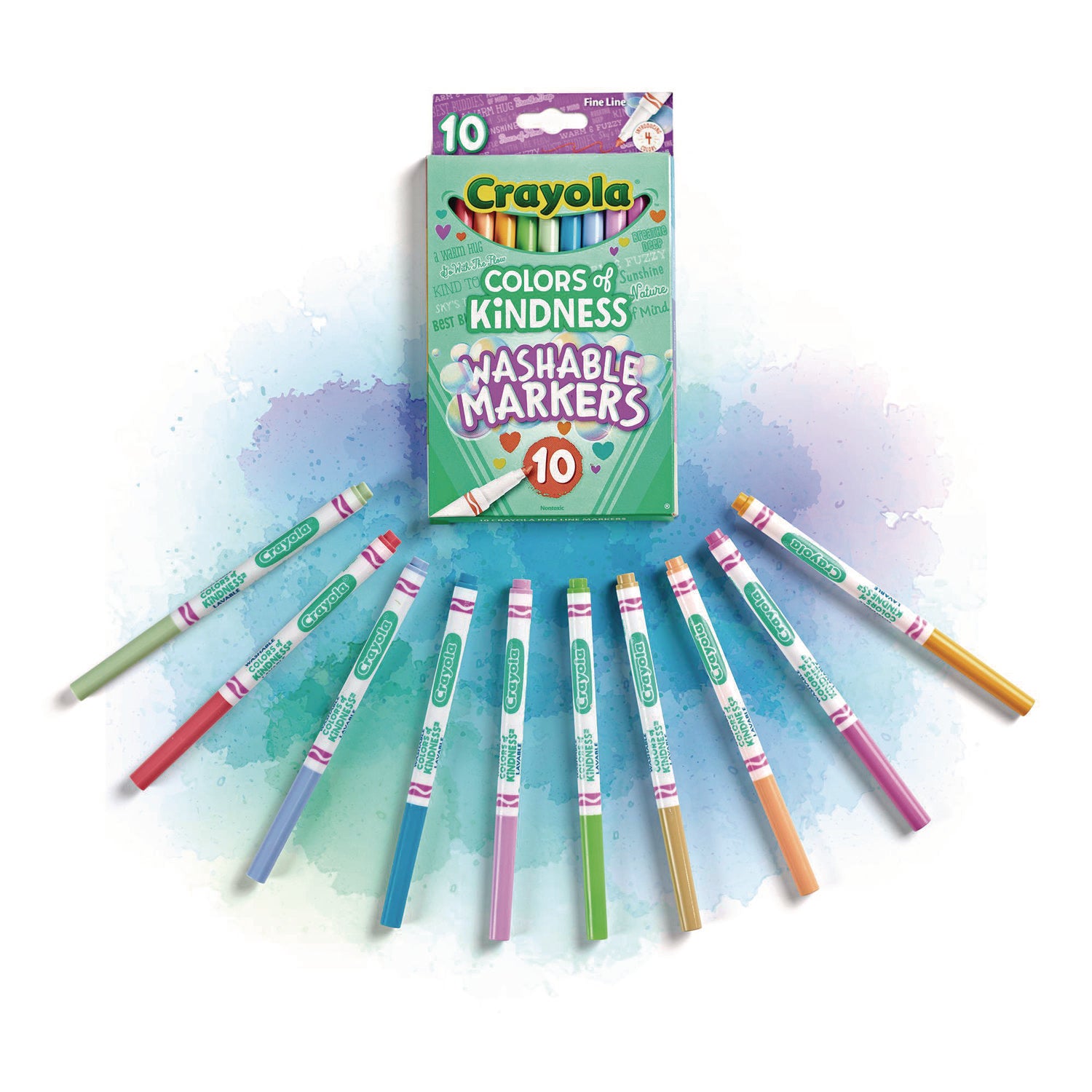 Crayola Colors of Kindness Markers - Fine Marker Point - Multi - 1 Pack - 6