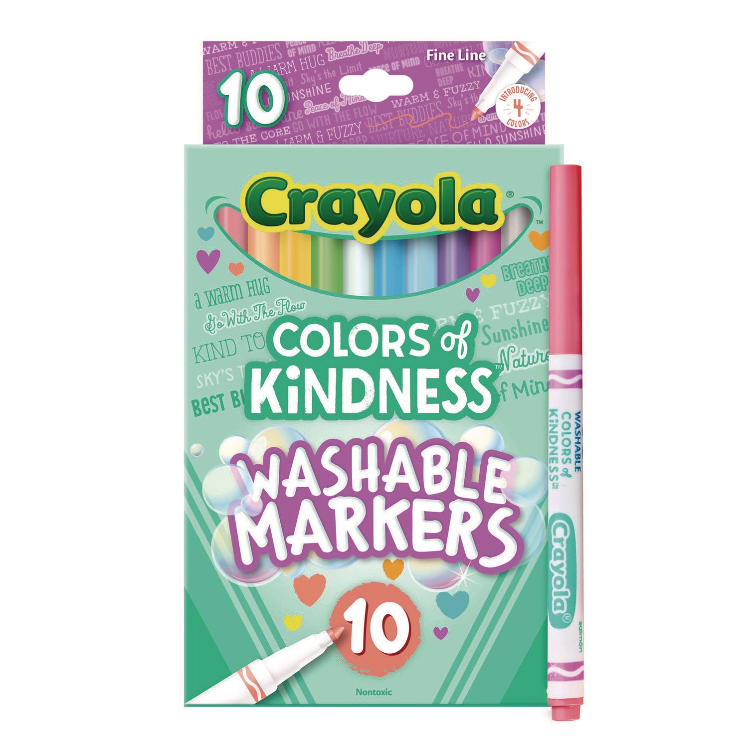 Crayola Colors of Kindness Markers - Fine Marker Point - Multi - 1 Pack - 8