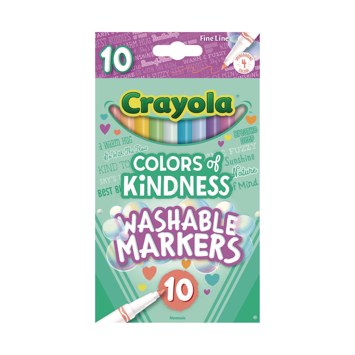 Crayola Colors of Kindness Markers - Fine Marker Point - Multi - 1 Pack - 1