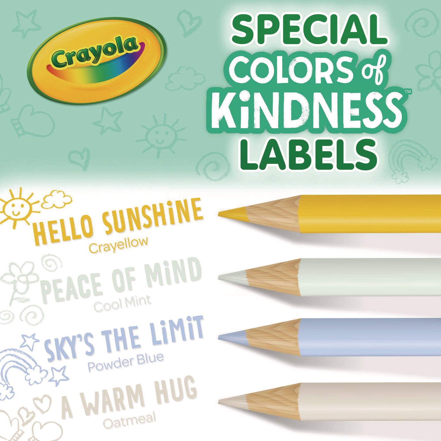 Crayola Colors of Kindness Pencils - Assorted Lead - 12 / Pack