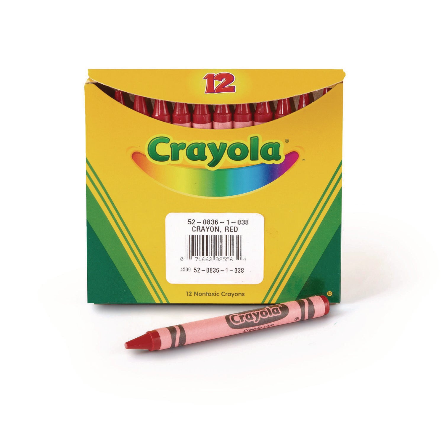Bulk Crayons, Red, 12/Box - 1