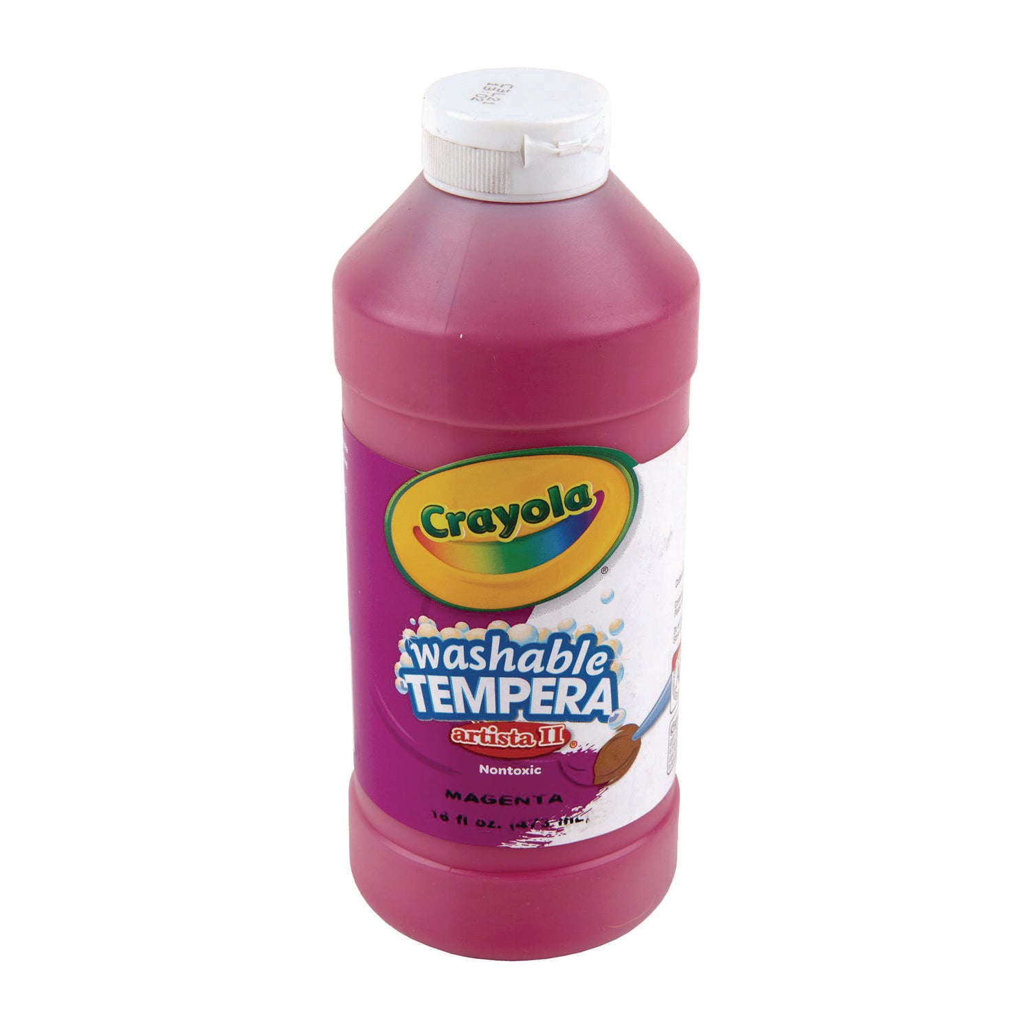 Artista II Washable Tempera Paint, Magenta, 16 oz Bottle - 5