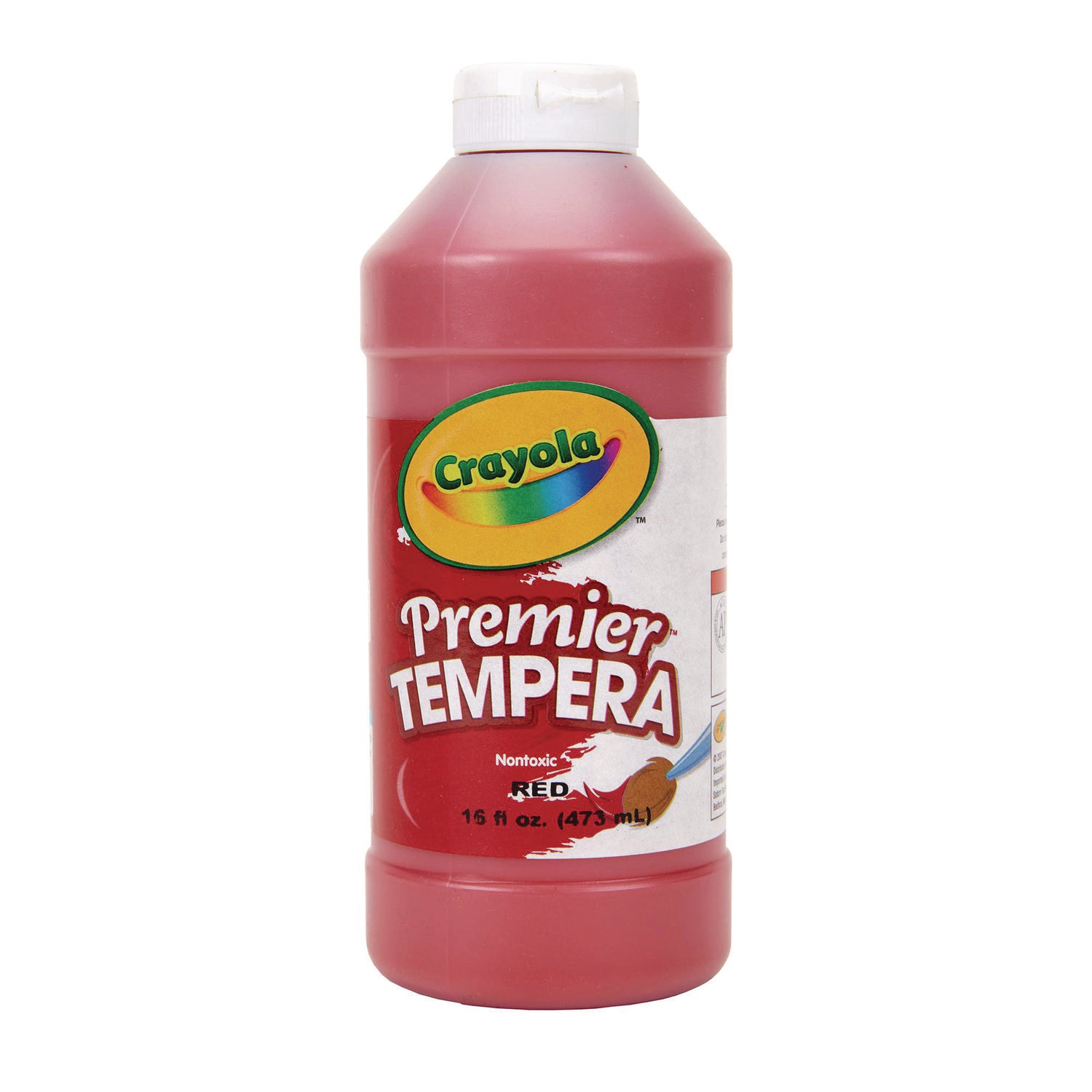 Premier Tempera Paint, Red, 16 oz Bottle - 1