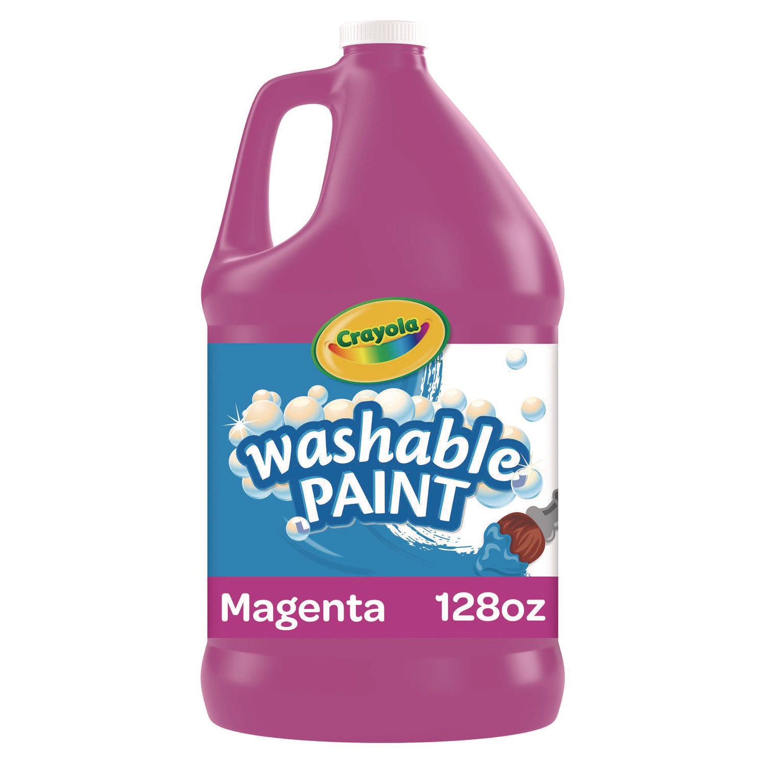 Washable Paint, Magenta, 1 gal Bottle - 1